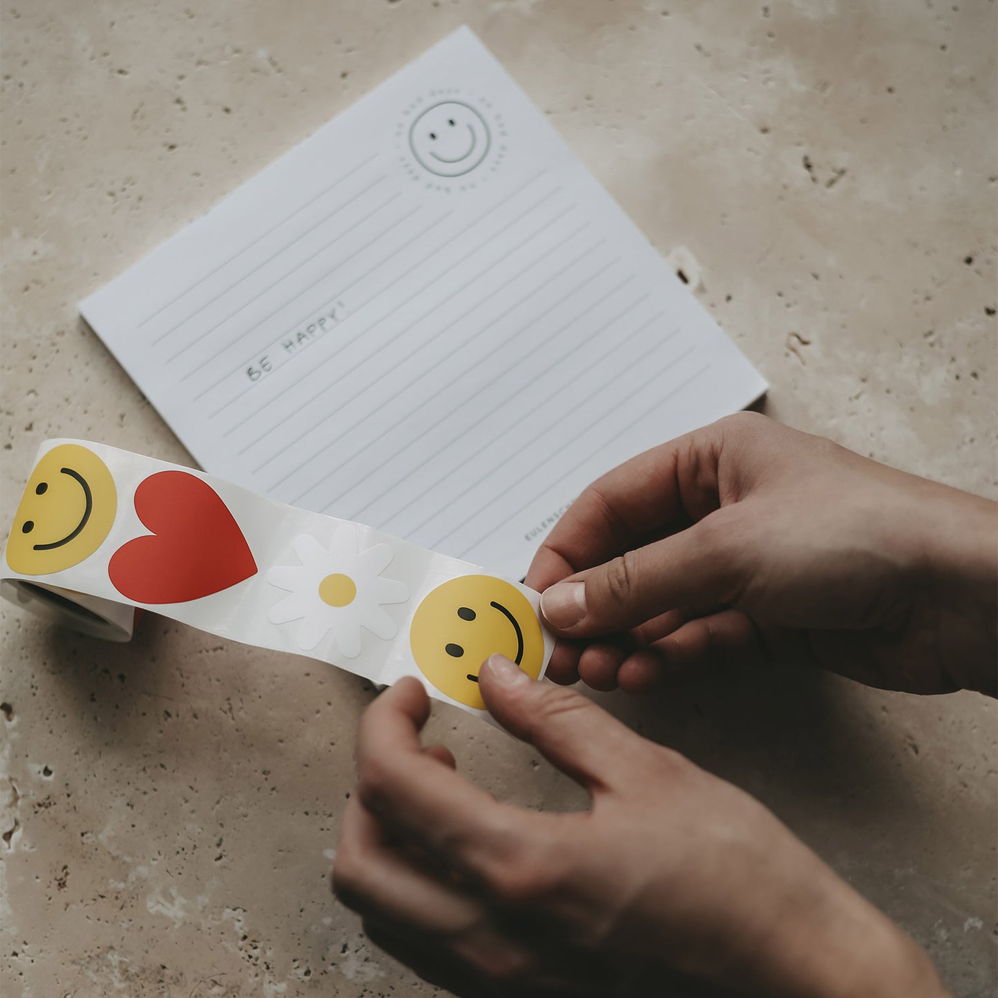 Aufkleber - Smiley, Herz, Daisy