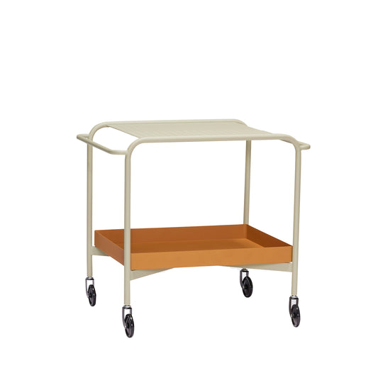 Servierwagen Push - Sandfarben/Braun