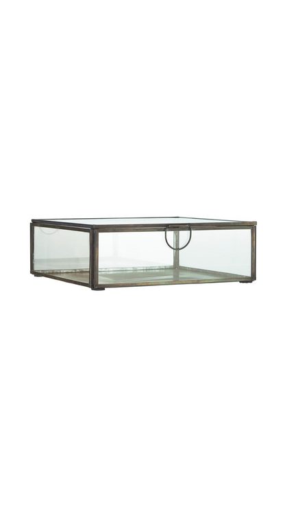 Glasschachtel mit Deckel Solitaire - Groß