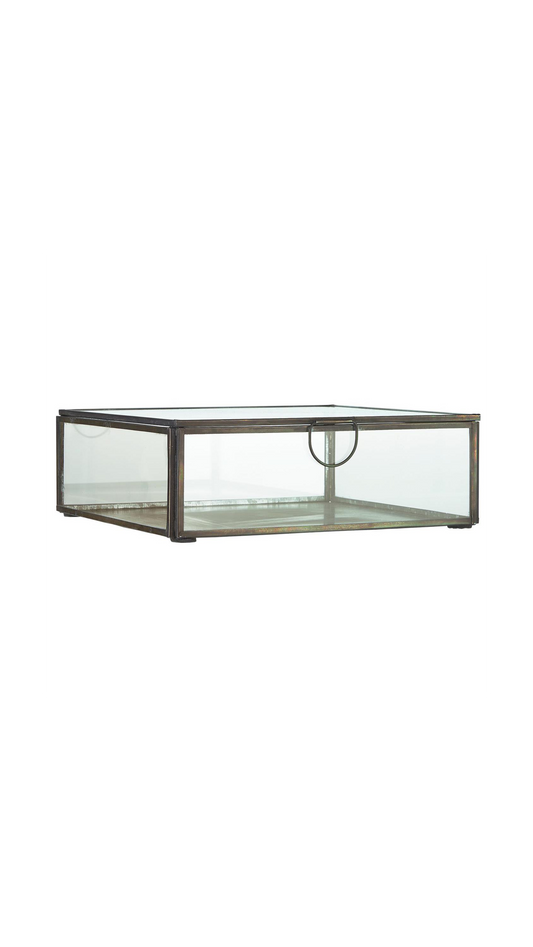 Glasschachtel mit Deckel Solitaire - Groß