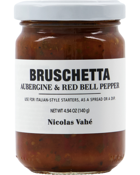 Bruschetta - Aubergine & Red Bell pepper