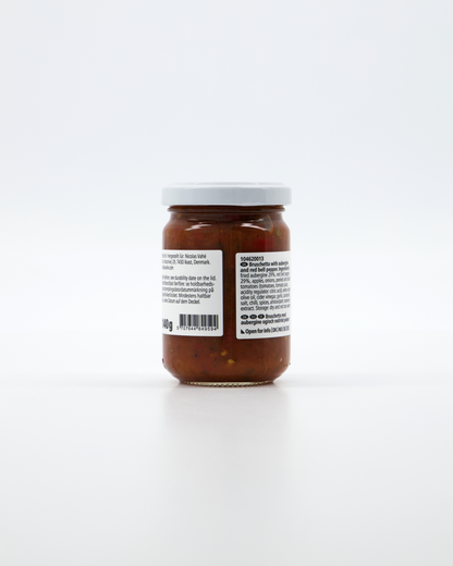 Bruschetta - Aubergine & Red Bell pepper