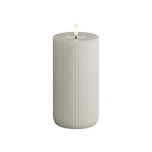 LED Kerze Shape - Sand - 8x15cm