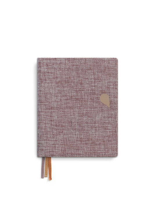 Notizbuch aus Leinen A6+ - Rose Dust
