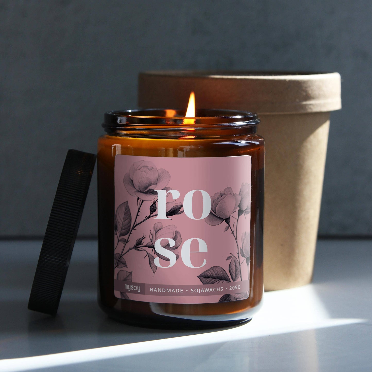 blooom Duftkerze Rose im Glas handgemacht aus Berlin