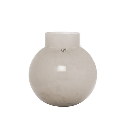 Zeitlose Glasvase von Ernst in sanftem Beige.