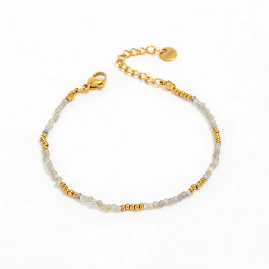 Chennai Bracelet - Grauer Labradorit