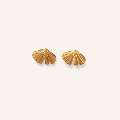Pernille Corydon - Autumn Leaf Earsticks - Gold