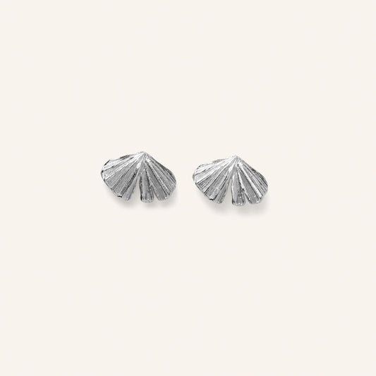 Pernille Corydon - Autumn Leaf Earsticks - Silber