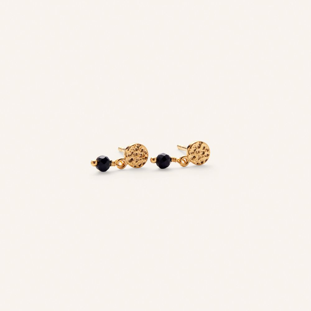 Ohrstecker - Black Nature - Gold - Pernille Corydon