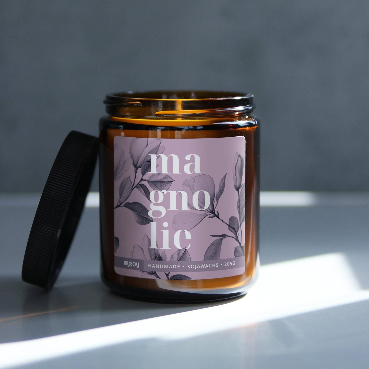 Duftkerze Magnolie Frühling natürliche Raumbeduftung