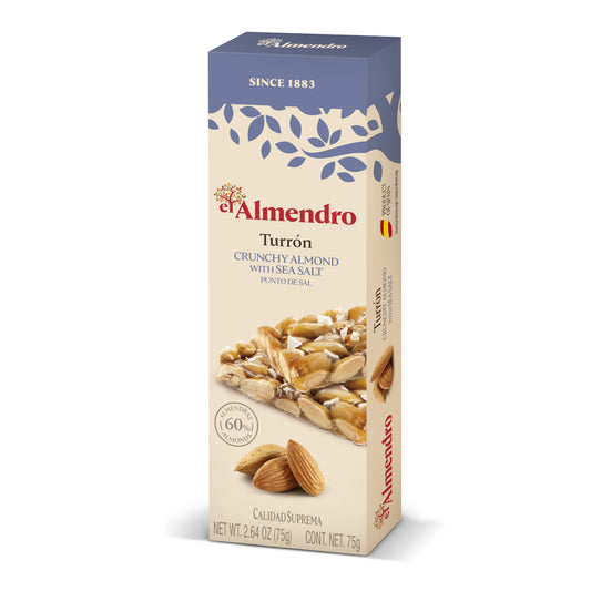 Turron - Crunchy Almond with SEA SALT - 75g