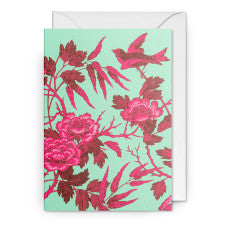 Grußkarte - Peonies Ruby
