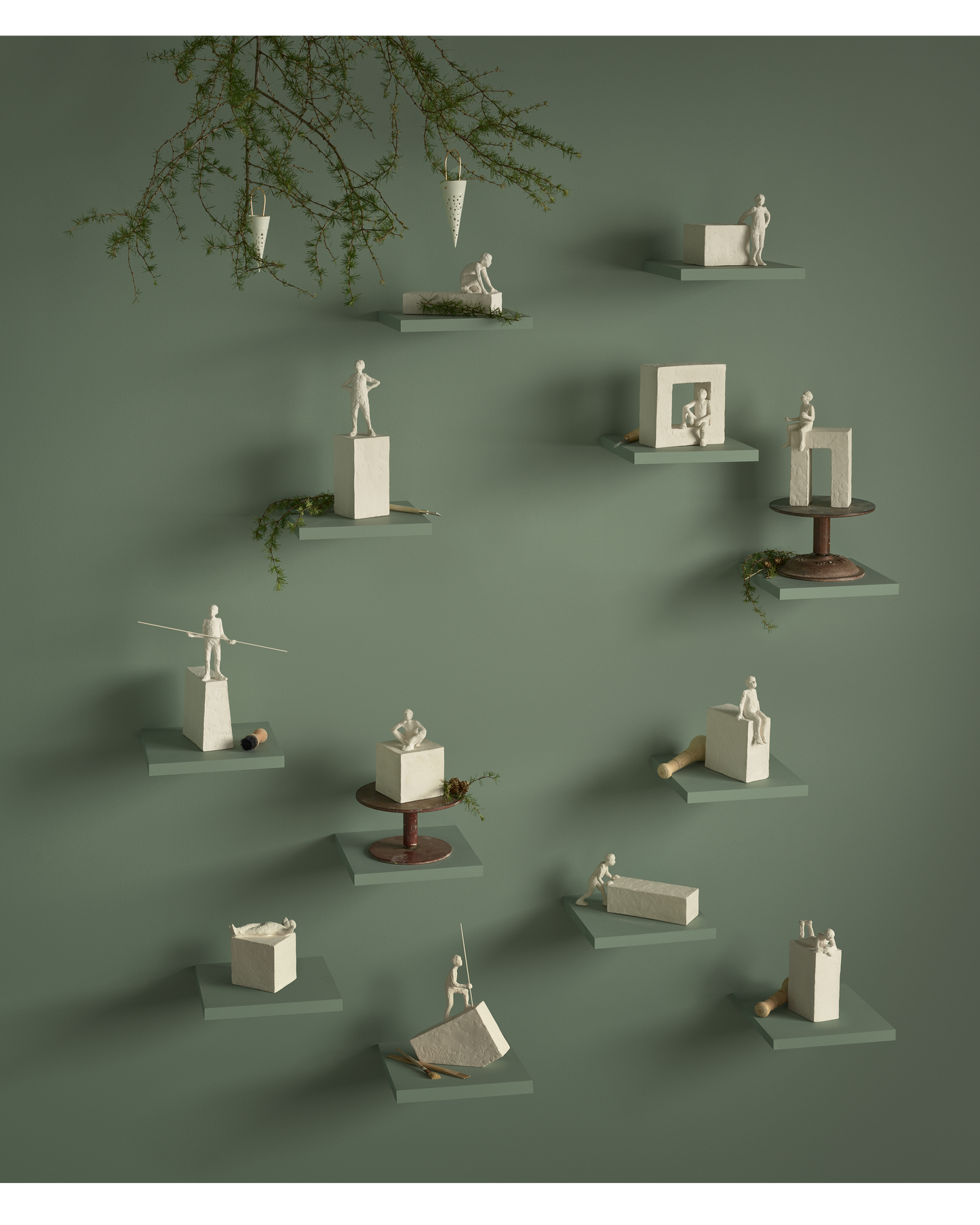 Kähler Figur „Aquarius“ – handgefertigte Wassermann-Skulptur aus Steinzeug