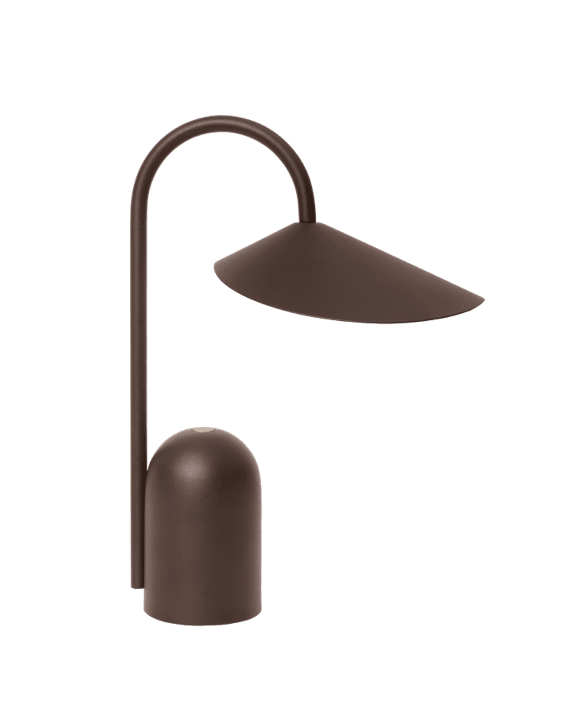 Ferm Living Akku Lampe Arum Portable Lamp - Dark  Chocolate