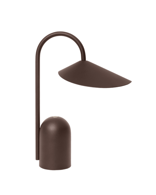 Ferm Living Akku Lampe Arum Portable Lamp - Dark  Chocolate