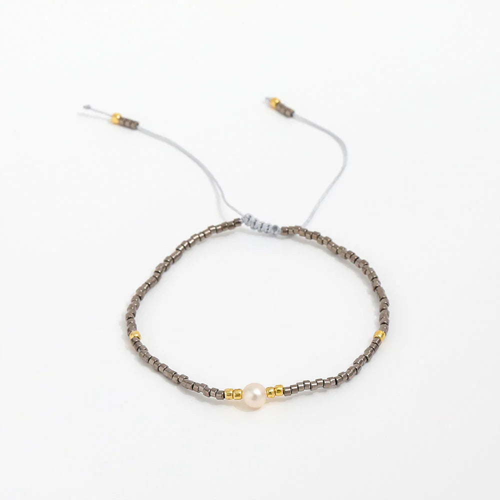 Miyuki Pearls Bracelet - Metallic