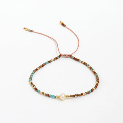 Miyuki Pearls Bracelet - Turquoise Mix