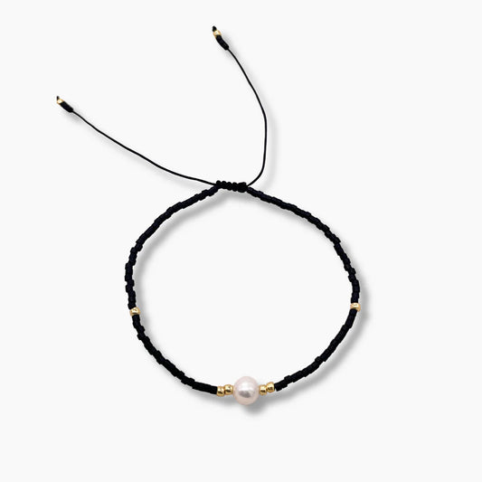Miyuki Pearls Bracelet - Black