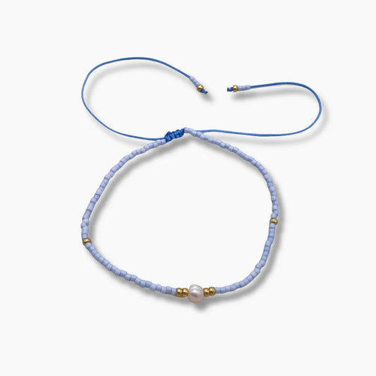 Miyuki Pearls Bracelet - Light Blue