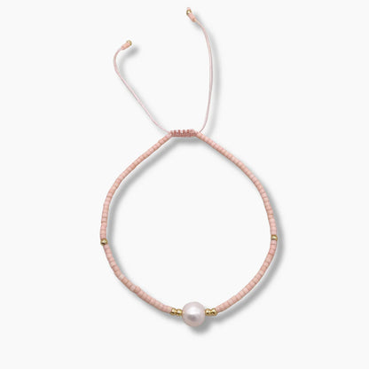 Miyuki Pearls Bracelet - Light Rose