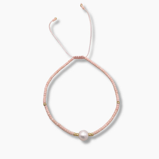 Miyuki Pearls Bracelet - Light Rose