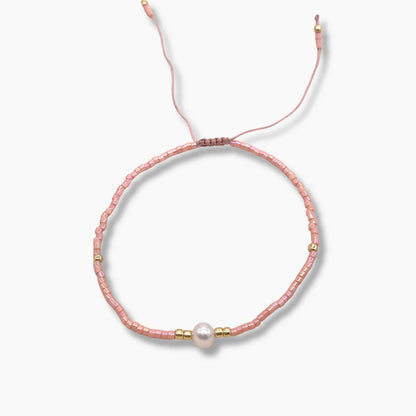Miyuki Pearls Bracelet - Shiny Pink