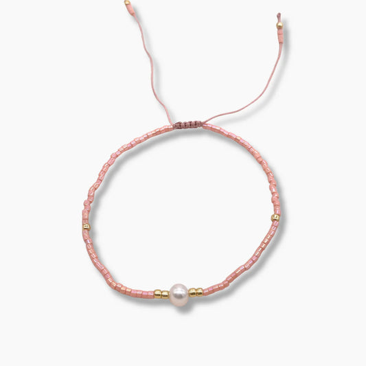 Miyuki Pearls Bracelet - Shiny Pink