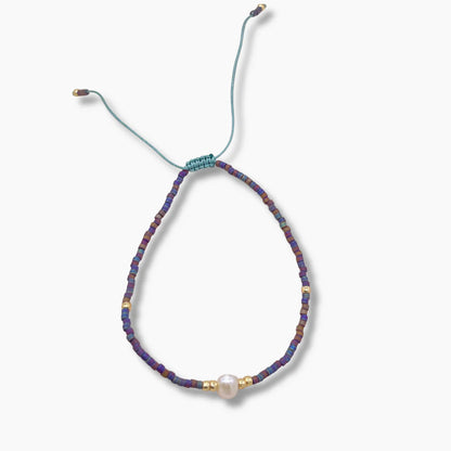 Miyuki Pearls Bracelet - Viola