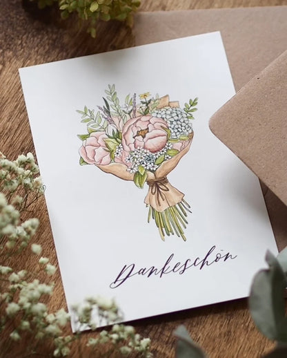 Postkarte - Dankeschön