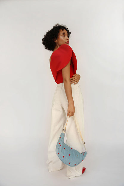Denim Hearts - Adult Fanny Pack