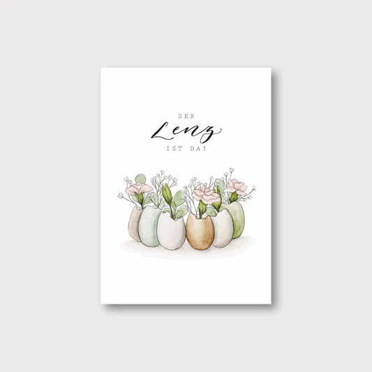 Postkarte - Der Lenz ist da