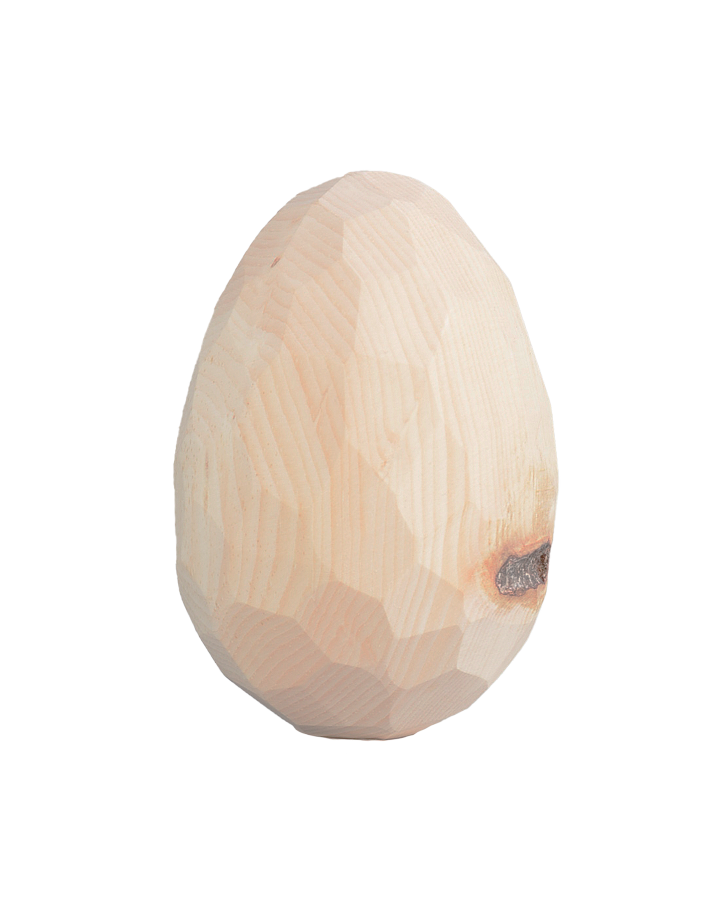 Osterei - facettiert - Zirbenholz