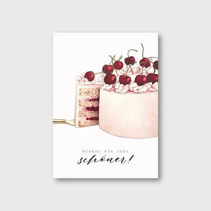 Postkarte - Ein Jahr schöner