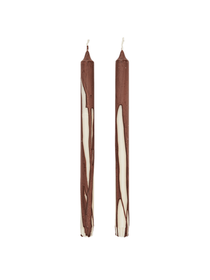 Stabkerze Ferm Living – Dryp Candles – Set of 2 – Dark Chocolate