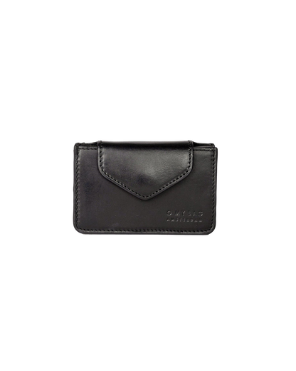Geldbeutel Harmonica Wallet in Black Classic Leather von O My Bag 