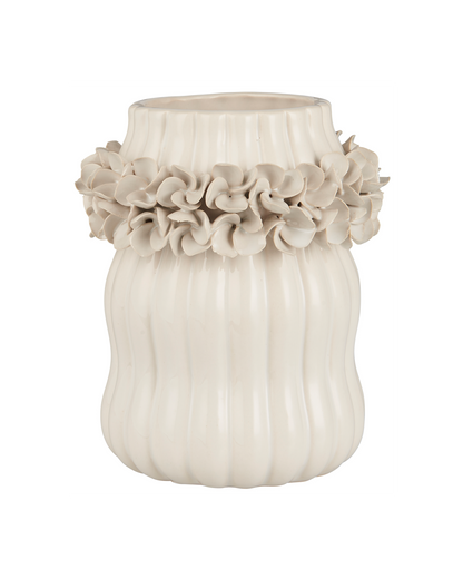 Vase Hortensie - Glasiert