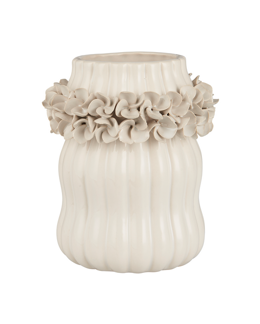 Vase Hortensie - Glasiert