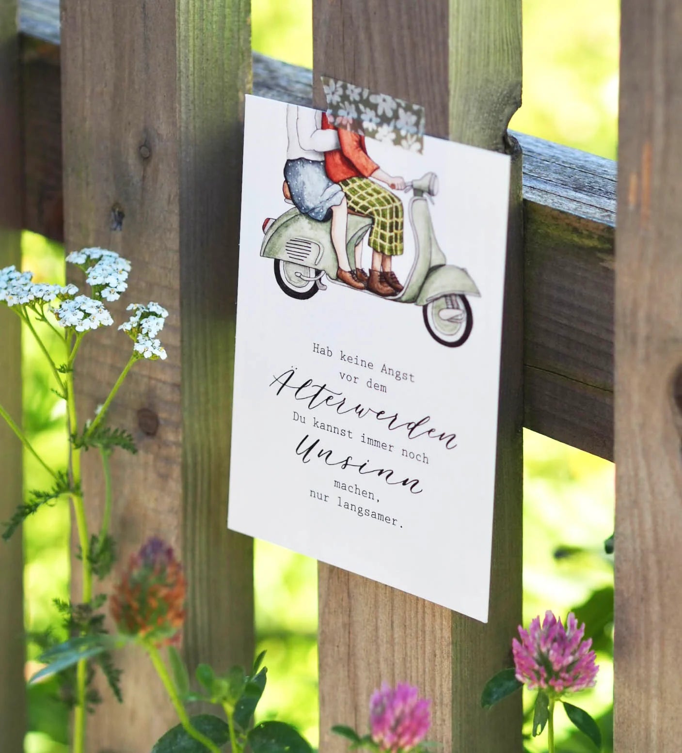 Postkarte -  Älter werden