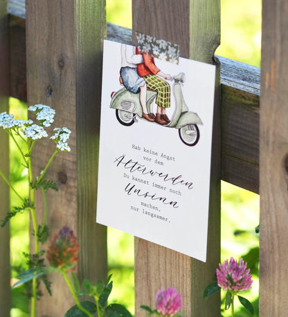Postkarte -  Älter werden
