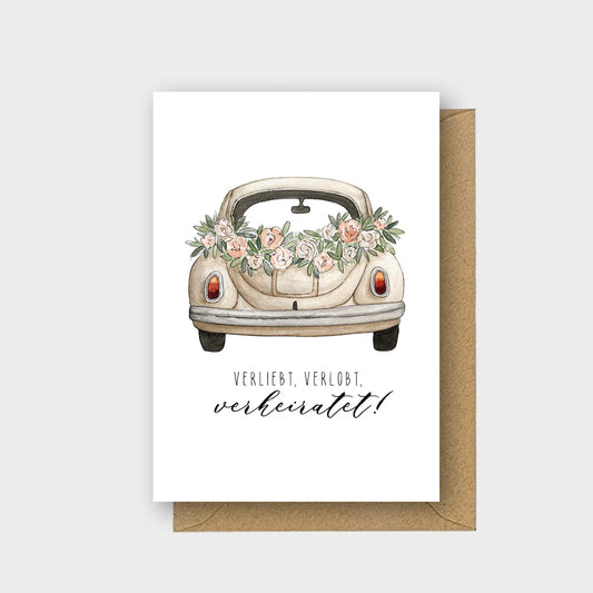 Klappkarte - Hochzeit