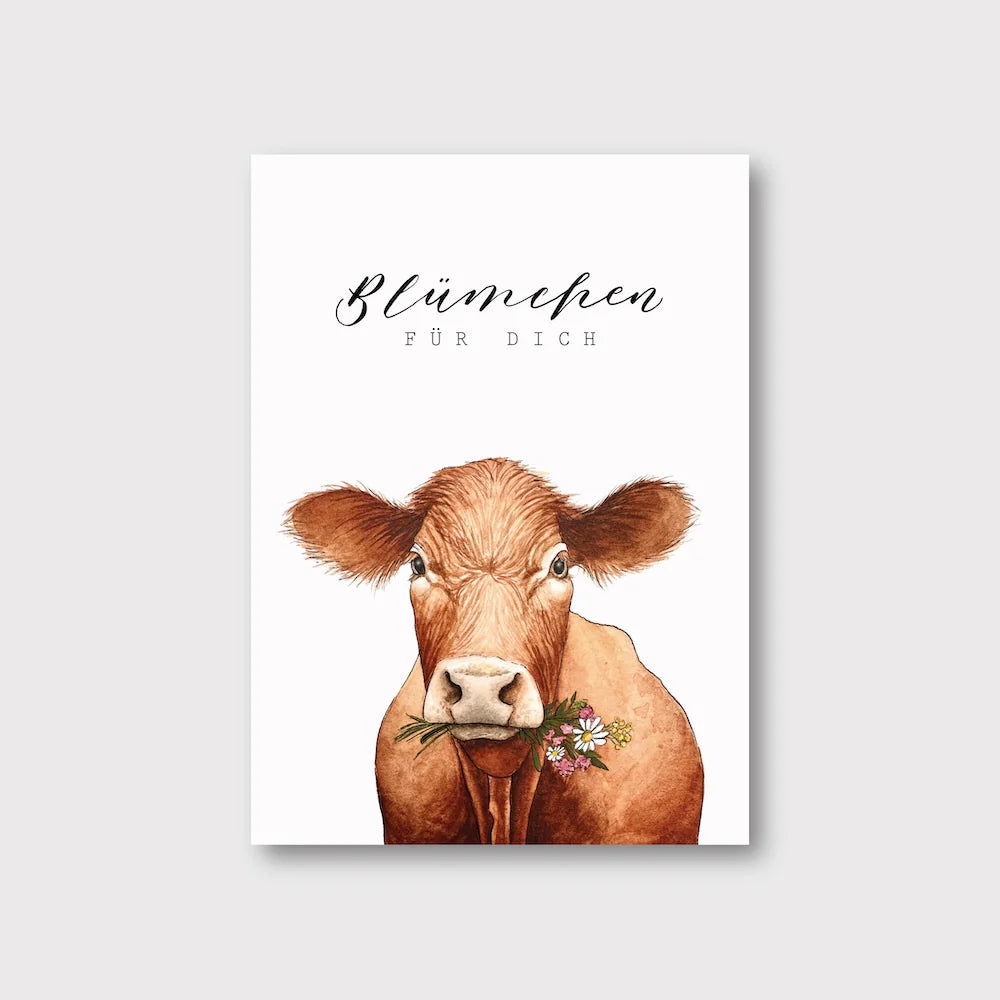Postkarte Blümchen für Dich