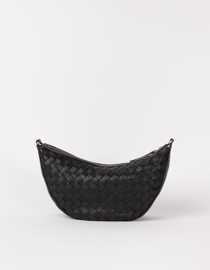 Leo - Schwarz - Gewebtes Soft Grain Leather