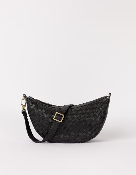 Leo - Schwarz - Gewebtes Soft Grain Leather