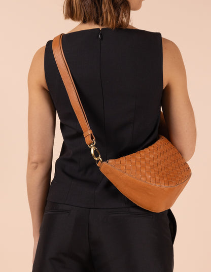 Leo - Wild Oak - Gewebtes Soft Grain Leather