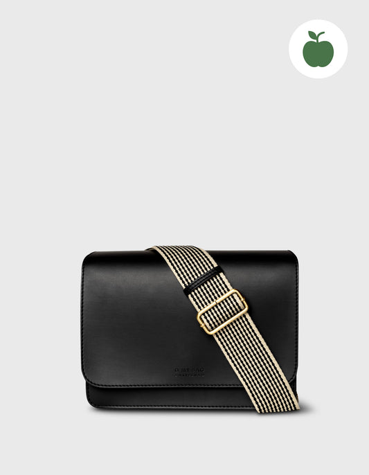 Audrey Black Vegan Uppeal™ - Checkered Strap