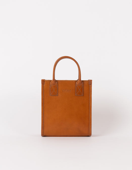 Jackie Mini - Cognac - Klassisches Leder