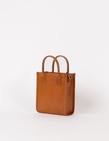 Jackie Mini - Cognac - Klassisches Leder