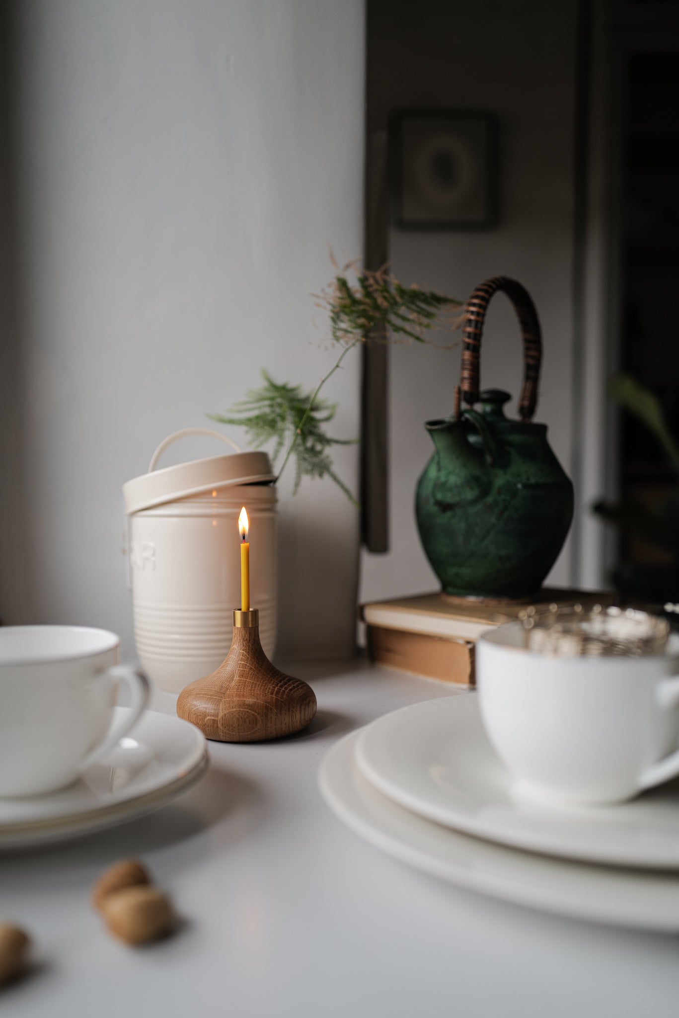 Candle Holder - Oak
