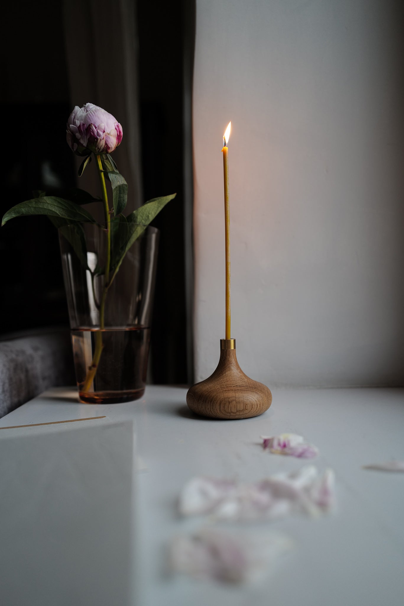 Candle Holder - Oak